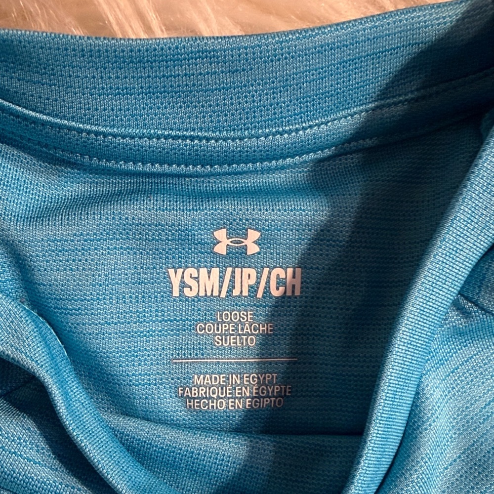 Under Armour Sky Blue Performance Tee - Picture 2 of 3